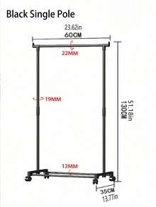 1 pieza Perchero colgante multifuncional, perchero independiente, perchero de abrigos sencillo, secadora para dormitorio, hogar, balcón, habitación, estantería móvil de almacenamiento, diseño de orejas de gato y hexagonal