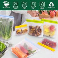 HcSPLF 10 Pack Reusable Quart Freezer Bags Dishwasher Safe Extra Thick Leakproof 1 Quart Food Storage Bags  Stand Up Bags For Meal Prep Sandwich Snack Fridge Organization Perfect For Kitchen Storage And Food Safety