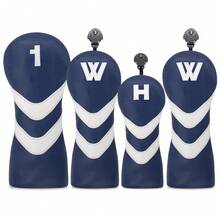 ​​Durable Golf Club Head Covers For Hybrid, Driver, Fairway Wood & Putter - Multi-Function Golf Accessories - Blue - View 2