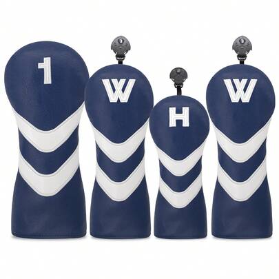 ​​Durable Golf Club Head Covers For Hybrid, Driver, Fairway Wood & Putter - Multi-Function Golf Accessories