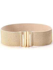 Cuiwrgrs 3pcs/1pc Women's Elastic Waist Belt, Decorative Dress Belt, Stretchy Wide Waist Band, Minimalist & Versatile - 多色款二 - 查看 14