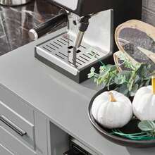 SoBuy Aparador de cozinha com 3 portas e uma gaveta 89 x 40 x 89 cm FSB78-HG PT