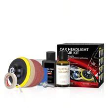 Car Headlight Repair Kit, Headlight Polishing And Repair Tool, Scratch Resistant Cleaning And Care Details, Car Headlight Refurbishment And Repair Agent, Headlight Yellowing And Blurring Repair, Oxidation Prevention - 1 Set - View 13