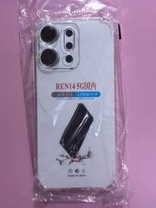 Transparent Four-Corner Anti-Fall Protective Case, Applicable For OPPO/OnePlus Series Smartphones, Transparent Four-Corner Anti-Fall Phone Case, Phone Case, Phone Protective Cover, Phone Shell, Phone Cover, Anti-Drop Phone Case, Transparent Phone Case, Minimalist Phone Case, Solid Color Phone Case, Transparent Phone Case, TPU Anti-Fall Phone Case (Military-Grade Anti-Drop)