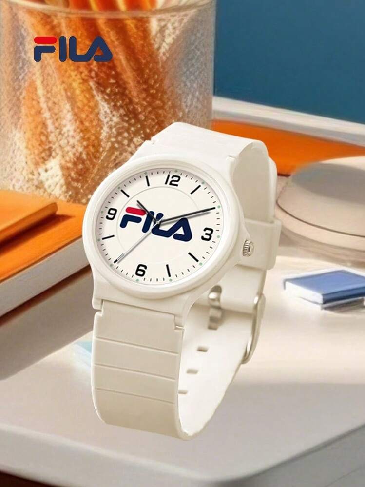 FILA 高级女士石英腕表 – 闪亮水晶表框、珍珠表盘和精钢表带 | 送给她的奢华礼物 - 均碼 - 查看 1