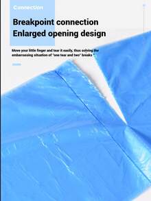 100/300 Pcs High-Quality Thickened Color Garbage Bag, Point-To-Point Continuous Roll Disposable Plastic Solid Bag, Suitable For Home, Kitchen, Business, School, Office, Outdoor, Bathroom, Professional Use, Convenient And Tidy - Green - View 7