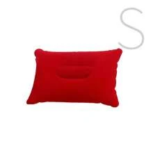 1pc Portable Inflatable Pillow For Outdoor Camping And Nap, Disposable Backrest Cushion, Velour Throw Pillow, Travel Pillow, Car Cushion, Bedding, Home