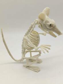 1pc Halloween Realistic Dark Animal Skeleton Skeleton - Adjustable And Durable Animal Skeleton, Mouse Skeleton, Perfect For Indoor/Outdoor Ghost Decoration, Easy To Install, Halloween Decoration