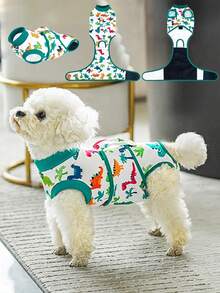 Dog Recovery Suit Female, Dog For Surgery, Female Spay And Male Neuter For Post-Op Care, Prevent Licking Puppy - Red - View 6