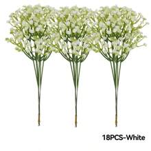 Sky Blue/White Real Touch 4/18pcs/30pcs Artificial Gypsophila Flowers - Suitable For Wedding Bride Engagement Home Scene Flower Arrangement, Mother'S Day Decoration, Home Decor