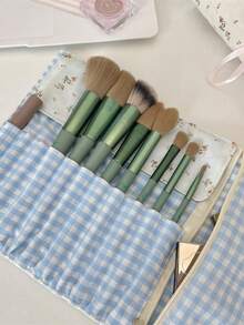 1pc/Set Ditsy Floral Portable Cute Makeup Brush Holder Bag, Eyebrow Pencil Holder Bag, Lipstick Holder Bag, Large Capacity Cosmetic Bag, Skincare Products Organizer Bag, Multi-Functional Storage Bag For Makeup Brushes, Eyebrow Pencils, Lipsticks, Lip Balms, Nail Polish, Cosmetics, Jewelry, Small Items, Bridesmaid Gift, Birthday Gift, Gift For Friends, Valentine's Day Gift, Travel Essential, Cruise Essential, Commute Essential - Multicolor - View 11