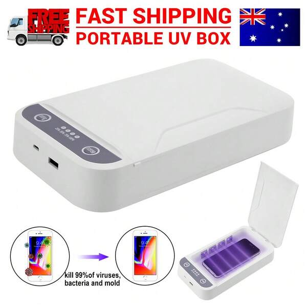Portable Lamp Phone Jewelry Watch Box With USB Power Disinfection Cleaner Case Fast And Effective Germ Killing Portable Lamp Phone Jewelry Watch Box With USB Power Disinfection Cleaner Case Fast And Effective Germ Killing