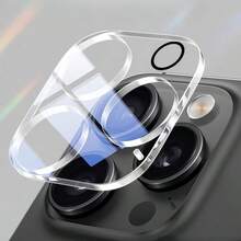 【3D镜头保护膜】兼容 15 Pro Max/11/12 Mini/1/14 Pro Max/16 Plus/17/17 Pro Max/17 Air、Fold7/S23/S24/S25 Ultra，9H硬度钢化玻璃镜头膜，防刮花、防指纹、高清透明镜头盖，专业相机保护壳，防尘、防爆膜，适用于摄影/日常保护 - 無色 - 查看 7
