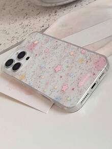 1 件透明闪光渐变蓝黄星手机壳,适用于 16/15/14/13/12/11/X 系列,韩国时尚 Ins 软妹简约设计防水防震防摔防刮 - 彩色 - 查看 10