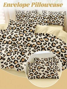 2/3 件羽绒被套套装、被套、床上用品套装、亲肤被套套装、柔软舒适的卧室床上用品套装、印花床上用品套装、水洗超细纤维羽绒被套、透气、防尘防滑、轻盈光滑、适合所有季节、适用于单人床/双人床/大号床/特大号床、1 件羽绒被套和 1/2 件枕套、完美的节日礼物、房间装饰 - 彩色 - 查看 5