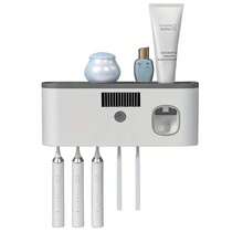 Soporte para cepillo de dientes y pasta de dientes, con capacidad de carga de hasta 30 libras sin caerse - Multicolor - Ver 11