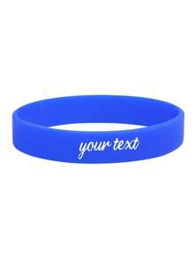 Personalized Printed Silicone Wristbands - Custom Text Bracelets For Weddings, Parties, Events, Sports And Causes, Custom Silicone Wristbands For Causes, Events, Fundraisers, Advocacy, Support Adult Pride Rubber Wristbands,Art Activities For Children - Multicolor - View 18