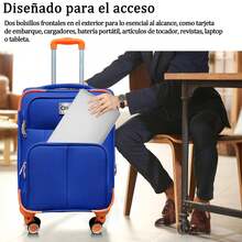 Maleta Cabina Equipaje De Mano 10kg Con Candado 18 Pulgada - Camel - Ver 7