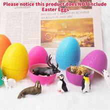 北极动物模型、迷你极地动物玩具雕像和野生沙漠动物雕像玩具套装，包含企鹅、驯鹿、熊、狼、野兔、白鲸、虎鲸、海象、雪鸮、麝牛、猞猁等，逼真的手绘野生动物模型，适用于返校立体模型项目，塑料北极苔原微型益智玩具，万圣节、圣诞节装饰蛋糕装饰，生日复活节礼物，适合男孩女孩