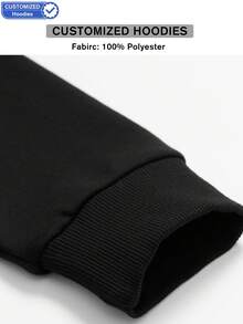 Custom Men's Hooded Sweatshirt - Add Your Own Text And Images (Family Photo/Selfie/Pet Photo/Friend Photo)To Design Your Personalized Printed Sweatshirt, Men Tops ,Fall Tops ,Custom Top,Custom Sweatshirt,Winter Clothes,Personalized Custom , Long Sleeve,The Best Gift Ornamental,Dawg Stylish,Fashion,Hipster,Contracted,Easy Costume,Modest Fashion,Minimal Chic,Casual Custom,Unique,Personalized Ideal Gifts For Him Family,Boyfriend,Friends,Children,Customized Men Clothing - Black - View 5