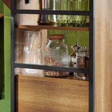 SoBuy Breakfast Bar Table, Wall Mounted Desk, Breakfast Bar FWT98-PF - 灰色 - 查看 6