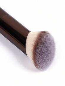 1pc Professional Basic Makeup Brush Set, Angled Design Cosmetic Brushes With Soft Bristles, Convenient For Carrying And Travel Use - Coffee Brown - View 4