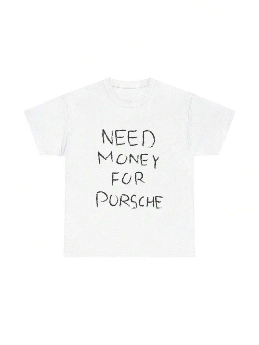 Need Money For  Tshirt, Gift For Car Enthusiasts, Lover Shirt, T-Shirt, Dream Car Shirt, Sports Car Racing Fan T Shirt - trắng - Xem 1