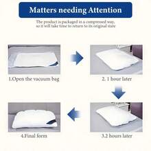 2PCS Luxury Neck Support Pillow - Five-Star Hotel Quality Pillow, High-Density Non-Collapse Core, 74x48cm, For All Seasons - White - View 11