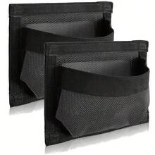 Boat Self-Adhesive Storage Mesh Bag, Marine Organizer For Tools & Boat Accessories, Waterproof Strong Adhesive Backing, Easy To Install & Remove, Keep Your Boat Tidy And Items Secure