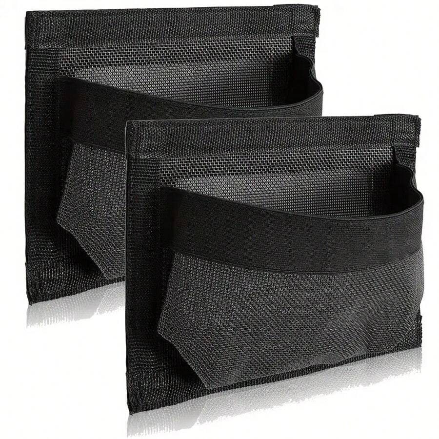 Boat Self-Adhesive Storage Mesh Bag, Marine Organizer For Tools & Boat Accessories, Waterproof Strong Adhesive Backing, Easy To Install & Remove, Keep Your Boat Tidy And Items Secure