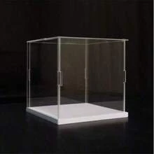 Display Case For Collectibles Assemble Clear Acrylic Box Alternative Glass Case For Display Action Figures Home Storage & Organizing - White - View 7