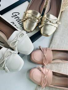 Elegant Comfort White Burleta Sneakers - 白色 - 查看 2