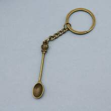 1 件十字皇冠勺子钥匙扣，个性化时尚钥匙圈，用于钥匙装饰 - 彩色 - 查看 6