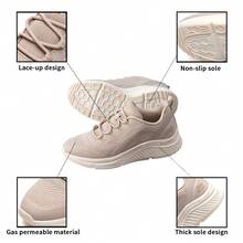 Skechers BOB'S SPORT系列女士休闲运动鞋，缓震日常旅行鞋117561-NAT - 自然色 - 查看 6