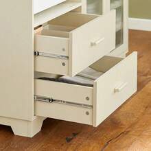SoBuy Kitchen Cabinet FSB81-GR - Beige - View 7