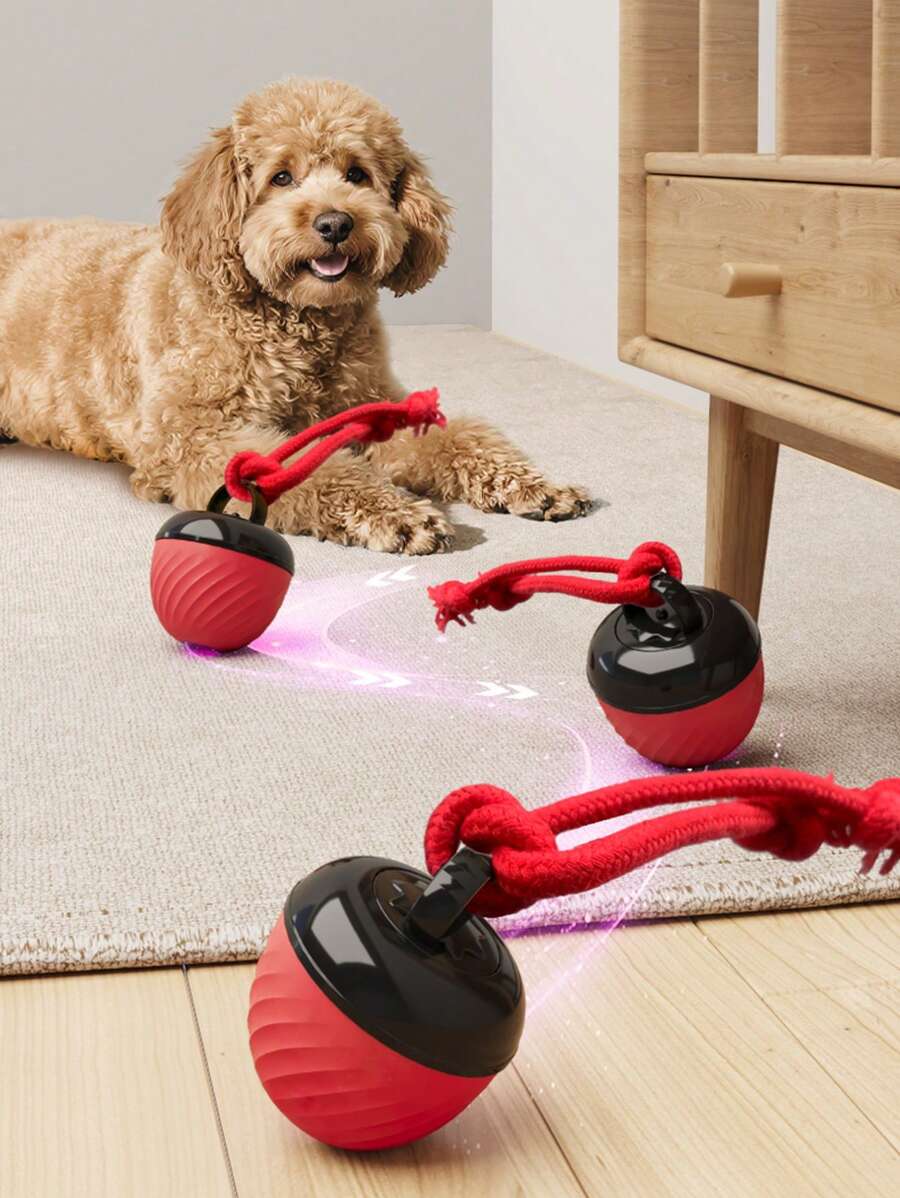 Auto-Play Intelligenter Hundeball: Interaktives bißfestes Spielzeug mit 3 Modi, bewegungsaktiviert - löst Langeweile, Spaß für Welpen und Hunde zum Zähneputzen