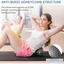 APEXUP Yoga & Pilates Ball - Anti Slip Heavy Duty Gym Ball For Fitness, Balance & Core Workout