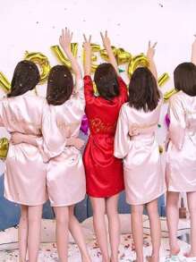 1. Batas de mañana y baño para mujeres, batas de baño para damas, batas de baño bordadas, accesorios para ceremonias y recepciones de bodas, vestidos de noche para damas de honor, vestido de novia para la novia, conjunto de fiesta para la mejor amiga, batas de baño bordadas, vestidos de fiesta para la mejor amiga, mantos de boda, suministros para fiestas de boda, suministros para bodas al aire libre