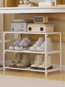 1 Stück mehrstöckiges Schuhgestell, Schuhorganizer unter dem Bett, platzsparendes Schuhaufbewahrungsgestell, hält 2 Paar große Schuhe oder 3 Paar kleine Schuhe, geeignet für Eingangsbereich, Schlafzimmer, Flur, Garage