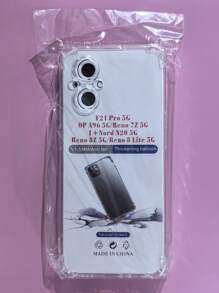 Transparent Four-Corner Anti-Fall Protective Case, Applicable For OPPO/OnePlus Series Smartphones, Transparent Four-Corner Anti-Fall Phone Case, Phone Case, Phone Protective Cover, Phone Shell, Phone Cover, Anti-Drop Phone Case, Transparent Phone Case, Minimalist Phone Case, Solid Color Phone Case, Transparent Phone Case, TPU Anti-Fall Phone Case (Military-Grade Anti-Drop)