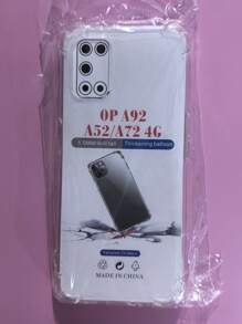 Transparent Four-Corner Anti-Fall Protective Case, Applicable For OPPO/OnePlus Series Smartphones, Transparent Four-Corner Anti-Fall Phone Case, Phone Case, Phone Protective Cover, Phone Shell, Phone Cover, Anti-Drop Phone Case, Transparent Phone Case, Minimalist Phone Case, Solid Color Phone Case, Transparent Phone Case, TPU Anti-Fall Phone Case (Military-Grade Anti-Drop)