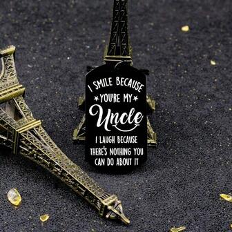 1pc Uncle Gifts The Best Special Funny Uncle Key Gifts Ring From Niece & Nephew For Men He Him Birthday Father's Day Gifts Christmas