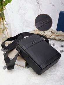 HOVI'S 休闲翻盖斜挎包，商务通勤便携单肩包，邮差包，旅行轻便大容量手提包，单肩包，男士斜挎包