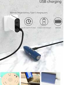 1 件自动止吠器，立即停止不必要的吠叫。USB 充电超声波训犬器，锂聚合物电池，手持式驱狗器，用于行为控制，便携式宠物训练辅助工具，室内外均可使用 - 彩色 - 查看 10