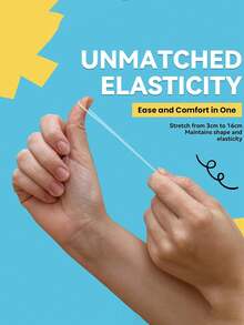 500/1500/3000pcs Transparent Elastic Hair Ties, Suitable For Little Girls, Good Elasticity, Durable. Hair Ties With Rubber Bands, Designed For Girls. - White - View 5