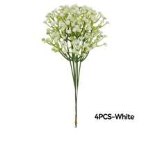 Sky Blue/White Real Touch 4/18pcs/30pcs Artificial Gypsophila Flowers - Suitable For Wedding Bride Engagement Home Scene Flower Arrangement, Mother'S Day Decoration, Home Decor