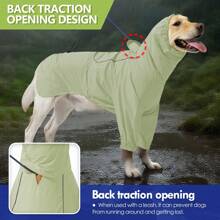 狗狗雨衣，防水防风，适合小型、中型、大型、超大型犬，反光透气全身速干雨衣 - 彩色 - 查看 11