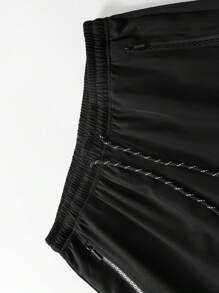 2025 Lightweight Quick-Dry Men's Pants - Loose Casual Trousers, Suitable For Spring/Summer Street Wear, Valentine's Day Gift - Black - View 4