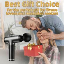 Krachtige spierontspanner, massagepistool, draagbaar spiermassagepistool voor lichaamsmassage, diepe rugmassage voor atleten voor pijnverlichting, percussiemassageapparaat met 10 massagekoppen en stille borstelloze motor, cadeaus voor Vaderdag