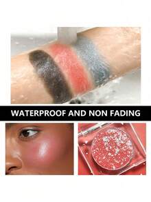 1 pieza Sombra de ojos brillante y maravillosa - Polvo de sombra de ojos con acabado de brillo y degradado multicolor, sin grasa y sin desvanecimiento, sombra de ojos con brillo y purpurina para graduación, cumpleaños, vacaciones, verano, otoño, otoño, Y2K, moda elegante, maquillaje de marca para mujeres, cosmética, belleza, fiesta, playa, viaje, campamento, al aire libre, escuela, campus, festivales, decoración, regalo, presente, chica rosa, cosplay, mejor color, encanto, vibra